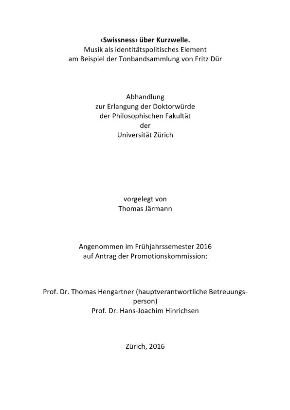 Cover Dissertation Järmann